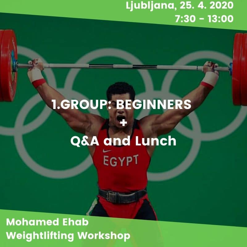 4. group of weighlifting seminar for ADVANNCED. Q&A and lunch INCLUDED